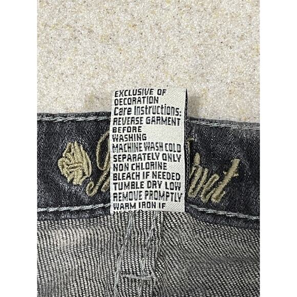 Red Rivet Jeans Black Spots/Gray Bedazzled/Embellished Pockets Women’s Size 9 - Picture 12 of 14